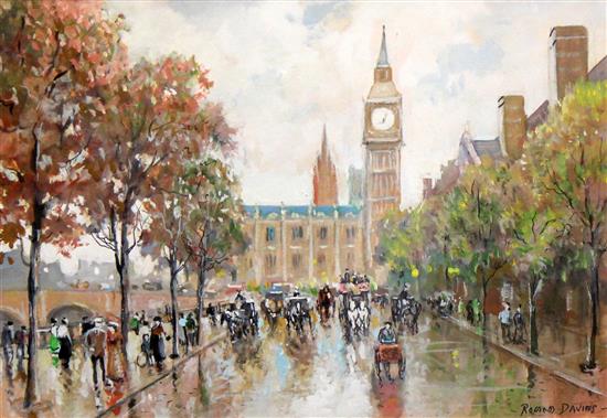 Roland Davies (1904-1986) Boulevard Italiens,